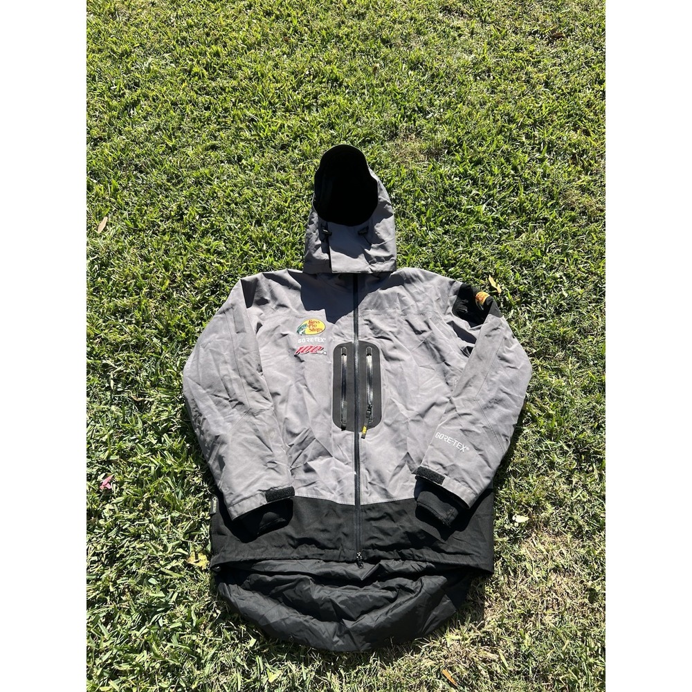 Bass Pro Shops 100 Mph Gore-Tex Rain Suit Mens Large Grey Jacket